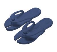 Cocila Unisex Slim Flip Flops,Women Ultra Lightweight Basic Thongs Rubber Soft Slide Portable Travel Special Slippers Detachable Four Flops Business Trip Beach Couple Travelling (Dark Blue, 6.5)