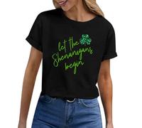 Cocila v neck tops for women uk Casual Short Sleeve Pullover Fitted Tshirt Chiffon Shirt Printed T Shirts Shoulder Sequin Top Easter