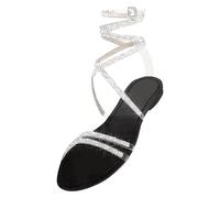Cocila Walking Sandals For Women Uk Summer Flat Bottom With Straps And Tie (Black, 7) Wide Size 2 Silver Shoes Wedges Fit Heels Party Women'S & Slides Indian Plantar Fasciitis Sandles Jesus