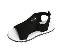 Cocila Walking Sandals Ladies Fashion Summer Solid Color Breathable Mesh Open Toe Lightweight Flat Black, 5.5 Black Heels Size 5 Women'S 7 Gold Water Wide Fitting Hiking Elasticated Women Pink