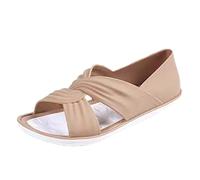 Cocila Walking Sandals Womens Personalized Jelly Net Red Plastic Fashion Women Flat Shoes Single Non Slippers (Khaki, 5) Size 7 3 Uk Wide Fit For 8 Orthopedic Evening Extra Black 6 H Silver High