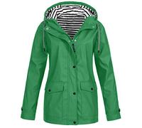 Cocila Waterproof Jackets Women Men Rain Jacket Long Hooded Windbreaker Raincoats Waterproof Lightweight Lined Outdoor Travel Ski Trench Coats