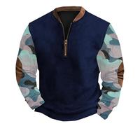 Cocila Whitecloths Life Clothing Men Men'S Knit Print Zip Up Sweatshirt Stand Collar Sweatshirts Without Hoods Mens Beige Junmers Winter Work Hoodie Fashion Navy Blue Hoodies For Uk 80S