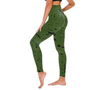 Cocila Winter Leggins Women Skin Thermal Leggings Ladies Summer Trousers Size 22 Thermal Leggings Women Pack Ribbed Leggings for Women UK Lightening Deal of Day (Green, XL)