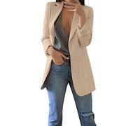 Cocila Women Clothes Winter Long Coats Women Solid Coat Open Front Pockets Cardigan Formal Suit Long Sleeve Formal Coat Top Blouse Work Office Coat Top Coat Women plus Size