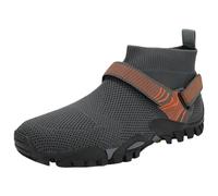 Cocila Women Comfy Orthopedic Walking Shoes Lightweight Slip-On Summer New Pattern Solid Color Mesh Breathable Comfortable Thick Sole Mountaineering Tracing (Dark Gray, 8) for Bunions UK Work
