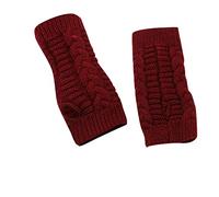 Cocila Women Fashion Knitted Plush Windproof Warm Thickened Fingered Plus Gloves Mittens For Cold Weather Cycling Men Mens Thermals Skiing Accessories Coats Uk Equestrian Men'S Black Driving