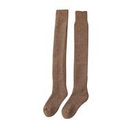 Cocila Women Knit Thigh High Socks Over The Knee Leg Winter Long Boot Stockings Opaque Nylons (C, One Size) Comfy Thick Womens 4-7 Diabetic For 4-8 Ladies Black Wool White Ankle Socket Set