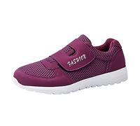 Cocila Women’S Wide Fit Barefoot Walking Shoes 2023 New Solid Color Fly Woven Mesh Breathable Running (Purple, 5.5) Trainers Ladies Womens Sport and Outdoor Sandals for Women Comfortable Work