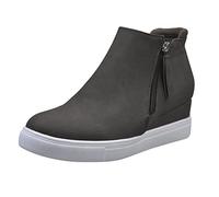 Cocila Women's Block Heel Square Toe Ankle Boots Short Shoes Casual Roman | Flexible Upper Heat Retaining Lining Grip Sole Flat Heel Comfortable For Broad Feet Soft Winter Ready Smart Casual