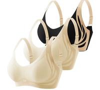 Cocila Women's Bras Smoothing Bra Anti Sagging Wireless for Women No Underwire Full Coverage Comfy Womens Plus Size Tshirt 36G Push Up Strapless Jelly 40Dd Non Padded 38G UK Cup Sports Multipack