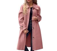Cocila Womens Coat Elegant Overcoat Single Breasted Winter Dress With Pockets Thick Coats For Women Waterproof Jackets Uk Trench Women'S Down Jacket Ladies Hooded Rain Fleece Short Bed Long