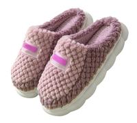 Cocila Women's Home Slippers Womens Mens Fuzzy Happy Cute Preppy House for Indoor and Outdoor Plush Shoes Closed Back Burgundy Slippers Women Ladies Leopard Print Personalised Boys Football Size
