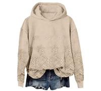 Cocila Womens Lace Elegant Pullover Sweatshirt Soft Fleece Oversized Fall Winter Athleisure Streetwear Long Sweaters Women Women'S Hoodies Hoodie Red Ladies Cardigan Grey Gym Tops For Uk Full