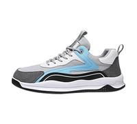 Cocila Womens Orthopedic Trainers with Arch Support Summer and Autumn Casual Men Flat Lightweight Mesh Breathable Solid Color (Sky Blue, 6) Shoes Safety Ladies Five Finger Bowling Black Wedge