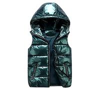 Cocila Womens Plus Size Waistcoat Lightweight Quilted Body Warmer Hooded Gilets Bodywarmer Winter Zipper Padded Warm Coat Thicken Sleeveless Down Jacket Zip Up Winter Vest with Pockets S-4XL