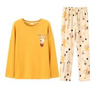Cocila Womens Printed Fleece Pyjama Set Soft & Warm Loungewear Nightwear Long Sleeve Top Night Shirts For Sleeping Pyjamas Women Lounge Wear Sets Uk Shorts Christmas Lady Pjs Cotton Pj Black