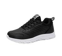 Cocila Womens Slip On Trainers Comfortable Orthopedic Shoes Casual Leather Solid Color Fashion Running (B, 9) Ladies Size 5 Black Women Court for UK Girl School Memory Foam Work 8 Neuropathy