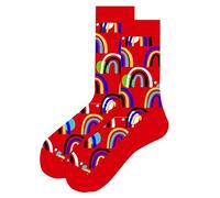 Cocila Womens Socks Cotton Middle Men'S Autumn And Winter Santa Snowflake Damp (Red, One Size) Grip Socket Set Boot 4-7 Thick Funky Welly Diabetic For Women 4-8 Black Ladies Multipack Long 3-5