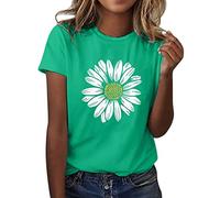 Cocila Women's Tops and Blouses Plus Size Loose Blouse Girl Short Sleeve Graphic Casual Tees Elegant T Shirts for Women UK Summer Plain Floral Printed