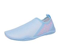 Cocila Womens Trainers with Arch Support Non Slip Work Shoes Sneakers Fashionable Summer New Pattern and Quick Drying Outdoor Sports Tracing (Sky Blue, 4.5) Women Slip-On Size 7 Flat Black Golf