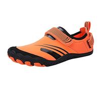 Cocila Womens Trainers with Arch Support Non Slip Work Shoes Summer River Tracing New Pattern Outdoor Sports Cycling Climbing Wear Resisting Comfortable (Orange, 8.5) Wedge for Women UK Wide Fit
