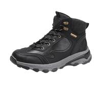 Cocila Womens Trainers with Arch Support Non Slip Work Shoes Winter British Style Black High Top Men's Outdoor Mountaineering Platform Tooling Sneaker (Black, 8.5) Walking Lightweight Breathable