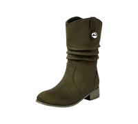 Cocila Women's Western Cowboy Ankle Boots Modern Slouch Distressed Boot | Water Resistant Upper Heat Retaining Lining Stable Base Flat Heel Accommodates Wider Feet Arch Support Seasonal Footwear Work