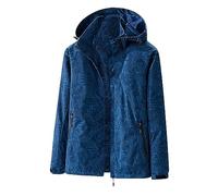 Cocila Work Coat for Men and Autumn Jacket Men's Outdoor All Season Mountaineering Rushsuit Thin Lightweight Padded Mens Light Rain Wat 1P Blue