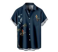 Cocila Work Shirts for Men Short Sleeve Shirt Button Lapel Top Turn Down Collar Blouse Sparkly UK Khaki Tee Mens Polo Long