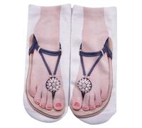 Cocila Yoga Socks 3D Pattern Manicure Print Funny Hidden Running Women Personalized (Jn, One Size) Cotton For Womens Size 4-7 Ladies Black 6-8 White Sock Long Diabetic 4-8 Soft Uncover Bamboo