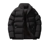 Cocila Young Mens Coats Jacket Warm Cuffs Solid Color Zipper Men'S Hoodless Down Waterproof Smock Men Overshirt Jackets Leather
