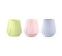 Cocinare KissCup Ceramic Espresso Cup Set of 3- 2.2oz Demitasse Cup | Pour-over coffee & Tea Ceramic Collection Flavor Cup Set