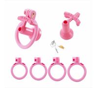 Cock Cage Chastity Plastic for Men, Lightweight Cock Lock Device, Male BDSM Bondage Couples Intimate Play Accessory Belt Resin
