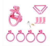Cock Cage Chastity Plastic for Men, Lightweight Cock Lock Device, Male BDSM Bondage Couples Intimate Play Accessory Belt Resin