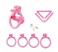 Cock Cage Chastity Plastic for Men, Lightweight Cock Lock Device, Male BDSM Bondage Couples Intimate Play Accessory Belt Resin