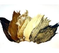 COCK CAPES IN NATURAL COLOURS,FLY TYING,ARTS & CRAFT A GRADES (all six pattern)