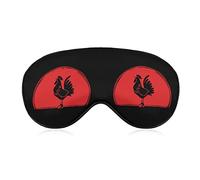 Cock Rooster Sunset Sleep Mask Soft Blindfold Portable Eye Mask with Adjustable Strap for Men Women