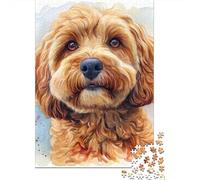 DHBANEIOK Cockapoo 1000 Piece Adult Jigsaw Puzzles, Game Toys for Family Stress Relief 500pcs (52x38cm)