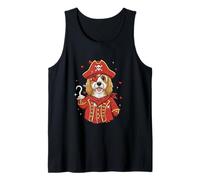 Cockapoo As Pirate Valentine's Day Matching Owner Kids Tank Top