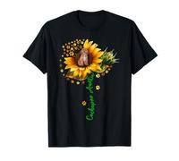 Cockapoo Auntie Happy Mother's Day Sunflower Floral Dog Paw T-Shirt