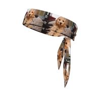 Cockapoo Beige Curly Dogs Pets Dogs, Head Tie, Sports Headband Tie Back, Multi Sweatband for Men Women