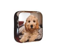Cockapoo Beige Curly Dogs Pets Dogs, Sanitary Pad Storage Bag, Pad Holder Bag with Zipper, Change Purse