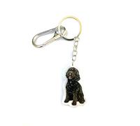 Cockapoo Black Lab Dog Gift. Hanging Acrylic Keyring with double-sided image. For Keys, Accessories for Handbags and Backpacks. A beautiful gift for many occasions, birthdays, Christmas.