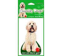 Cockapoo Cream/Blonde Dog Gift - 1 pcs Smelly Dogs Car Air Freshener. Each freshener individually packaged
