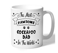 Cockapoo Dad Mug Gift Pawsome (Black Print) Dog Lover Owner Birthday Men Fathers Day Present
