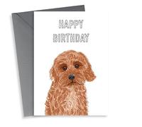 Cockapoo dog birthday card