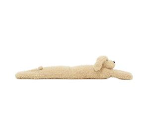 Cockapoo Dog Draught Excluder, 90cm Fabric Dog Shaped Door Draught Cushion, Novelty Animal Draft Excluder for Doors and Windows