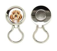 Cockapoo Dog Gift. Magnetic Glasses holder for your Spectacles, Reading Glasses, Eye glasses and Sun Glasses. Comes with a Black velvet gift pouch