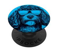 Cockapoo Dog Pop Art Design Illustration Colorful PopSockets Swappable PopGrip